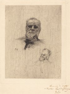 维克多-雨果，De Face，1886年。 作者 奥古斯特·罗丹（Auguste Rodin）