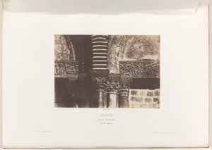 耶路撒冷耶路撒冷墓园分册》（Kapitelen van de Heilig Grafkerk, Jeruzalem
耶路撒冷。圣墓。大写字母的细节（标题见实物） 作者 Louis Désiré Blanquart Evrard