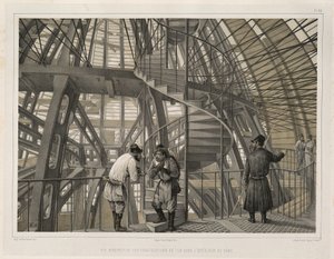 大教堂内部的金属结构来自：圣以撒大教堂的建筑，1845年