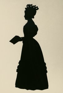 Susan Edmonstone Ferrier 的剪影，称为 Susan Ferrier (1782-1854)，苏格兰小说家，约 1830 年，作者 Augustin Edouart (1789-1861)