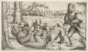 熊狩猎，1569年。