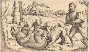 猎熊，1545年。