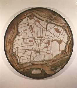 维也纳圆形地图，1547-49