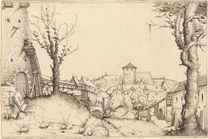 城堡的院子，1546年。 作者 奥古斯丁·赫希沃格尔