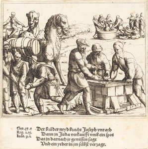 约瑟夫被卖给以实玛利人，1547年。 作者 奥古斯丁·赫希沃格尔