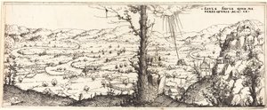 圣保罗皈依的风景，1545年。 作者 奥古斯丁·赫希沃格尔