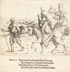 圣家族从埃及回来，1549年。