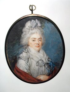 Daria Petrovna Saltykova (1739-1802) 公主的肖像，她的车尔尼雪娃 作者 奥古斯丁·里特