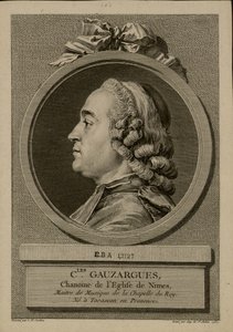 查尔斯-高沙尔格1725-1799年的肖像，1767年。 作者 奥古斯丁圣奥宾德