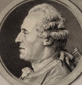 小提琴家和作曲家Jean Joseph Cassanéa de Mondonville 1711-1772的肖像，1768年。 作者 奥古斯丁圣奥宾德