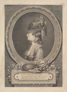 艾德丽安·索菲·侯爵夫人的画像，1779年。