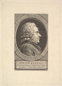 纪尧姆·托马斯·雷纳尔的肖像，1773年。