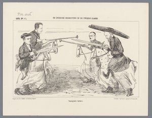 1851 年乌特勒支化妆舞会：1500 年的 Rederijkers
Rederijkers.1500年（标题见实物）
荷兰历史。从远古时代到 17 世纪末，分八个场景，由乌得勒支大学的 H.H. Dtudenten der Utrechtsche Ho 以化装舞会的形式展示。 作者 彼得·威廉姆斯·范·德·魏尔
