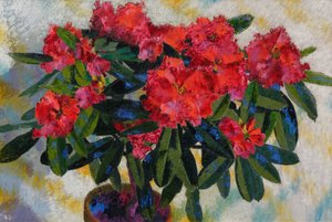 奥古斯托-贾科梅蒂《杜鹃花》 1938 年