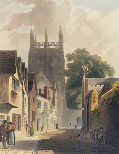 牛津的Magpie Lane，来自J. Bluck（fl.1791-1831）pub的“牛津历史”的插图。作者：R. Ackermann，1813年（彩色aquatint） 作者 奥古斯都·查尔斯·普金