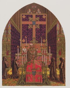 教会设计，教会装饰和服装词汇，HC Maguire石版画，1844年 作者 奥古斯都·韦尔比·诺斯莫尔·普金