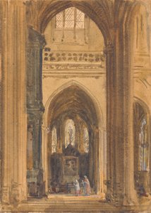 哥特式教堂内部 作者 Augustus Welby Northmore Pugin