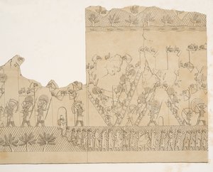 一个城市（Kouyunjik）的围攻和升级，从Nineveh纪念碑，酒吧。 1849年