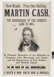 现在准备好了。价格先令。马丁·卡什（Martin Cash），范·迪门（Van Diemen）1843年的土地的丛林管理员