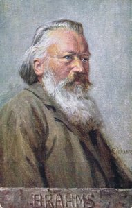 明信片描绘约翰内斯勃拉姆斯c.1910