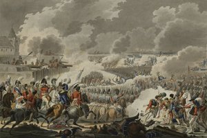 滑铁卢战役，1815年6月18日，由Artaria和Co出版，1820年（彩色蚀刻） 作者 奥地利学派