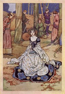 约翰-济慈：La Belle Dame Sans Merci（彩色石版画）