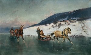 冰上雪橇（布面油画）