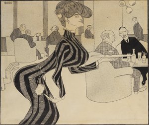 女服务员（纸墨） 作者 阿克塞尔·托内曼