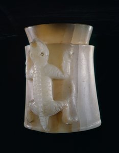 Jar，发现于Isla de Sacrificios，韦拉克鲁斯，墨西哥（玛瑙） 作者 阿兹台克人