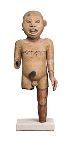 Xipe Totec神的仪式模仿者，可能是韦拉克鲁斯中心，1450-1500年 作者 阿兹台克人