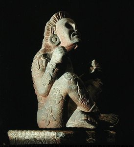 Xochipilli（另见207566），后古典时期后期（1300-1521）（石头）。