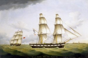 1852年，桑德兰的尼日尔，威廉苏特指挥官 作者 BH汉森