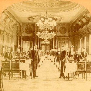 温莎酒店大食堂据说是世界上最好的，加拿大蒙特利尔，1894年。