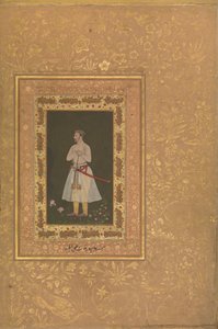 贾汉吉尔-贝格的肖像，Jansipar Khan，来自Shah Jahan专辑的对开本，约1627年。 作者 我阿里哈拉维