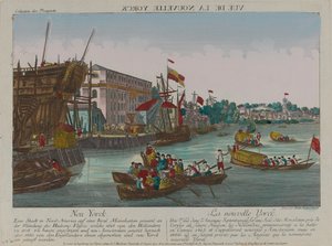 《纽约人的风景》，约于1776年 作者 Balthasar Friedrich Leizelt