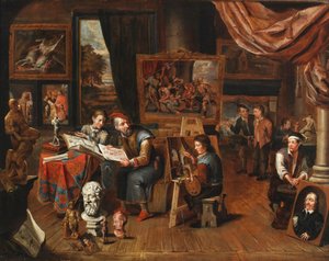 艺术家工作室 作者 Balthasar van den Bossche