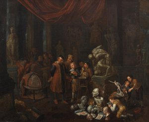 雕塑家工作室 作者 Balthasar van den Bossche