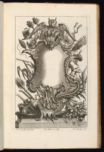 猫头鹰雕饰，不规则雕饰书 作者 巴尔萨扎（Balthazar Sigismond Setlezky）