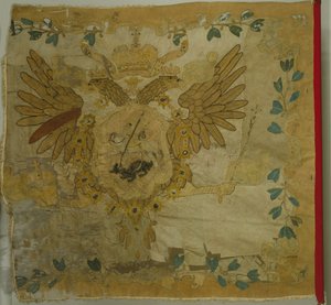 安娜-伊万诺夫娜时期的步兵团的圣乔治旗，1730年代