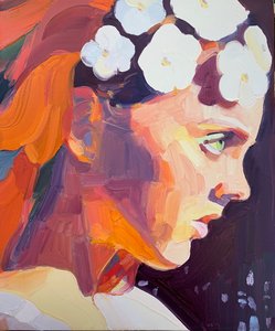 火，2018（布面油画 作者 芭芭拉·霍格维根（Barbara Hoogeweegen）