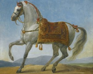 Marengo，法国拿破仑一世的马，由Gros，Antoine Jean，Baron创作