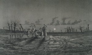 Lavandieres或Night Washerwomen，Legendes Rustiques的插图作者George Sand（1804-76）1858