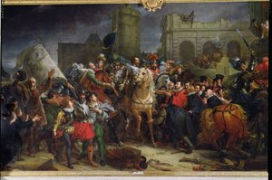 亨利四世（1553-1610）于1594年3月22日进入巴黎 作者 Baron François Pascal Simon Gérard