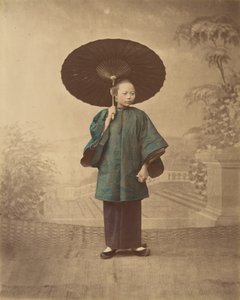 来自广州的妇女，1870年代。 作者 雷蒙德·冯·斯蒂夫男爵