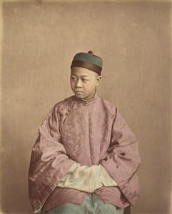 [年轻的中国绅士]，1870年代。 作者 雷蒙德·冯·斯蒂夫男爵