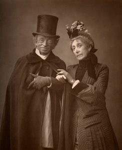 美国演员詹姆斯·刘易斯和安·吉尔伯特，《夜夜》，1886年 作者 巴罗德