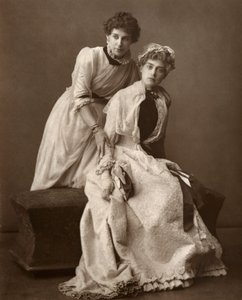 1886年，英国女演员Eweretta Lawrence和Grace Otway 作者 巴罗德