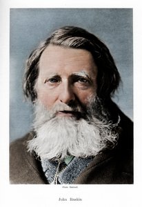 约翰·罗斯金（John Ruskin），英国评论家，诗人和艺术家，c1880年代 作者 巴罗德