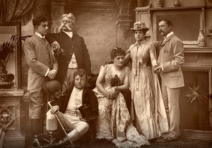 1886年，位于伦敦Drury Lane剧院的《走运》中的Drury Lane公司 作者 巴罗德