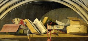 书龛静物 作者 Meester van de Annunciatie van Aix（拒绝归属）